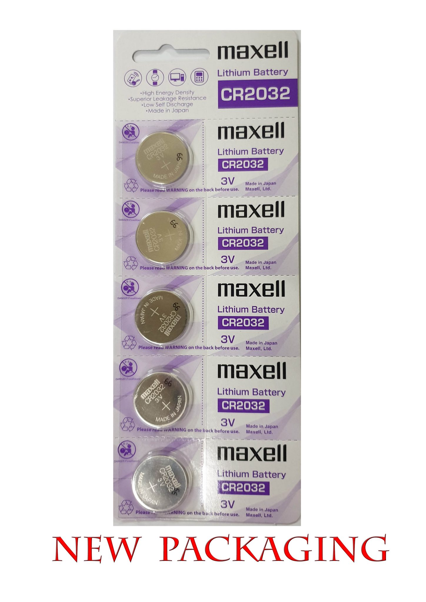 Maxell CR2032 Original Watch Battery Baterai 2032 Jam Kancing BIOS