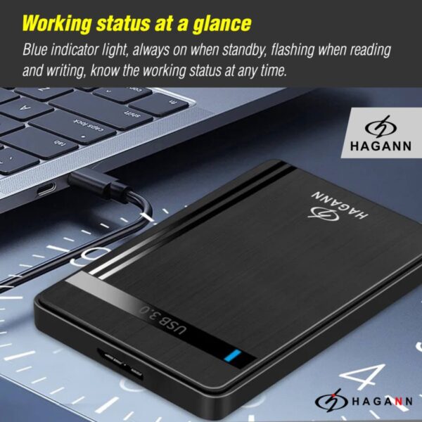 HAGANN Case Harddisk External USB 3.0 HDD Enclosure 2.5" SATA - Image 5