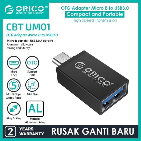 ORICO OTG Micro USB to USB3.0 Adapter - CBT-UM01 - Image 5